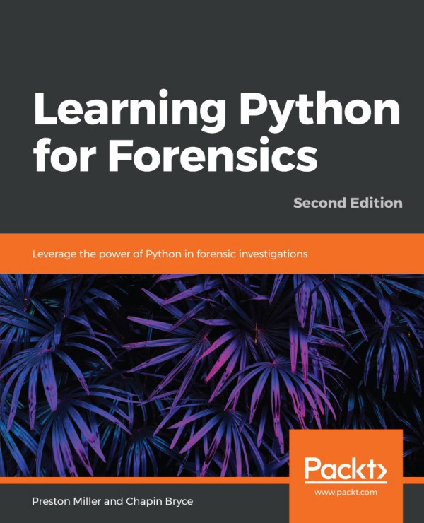 Cover of Learning Python for Forensics, Second Edition