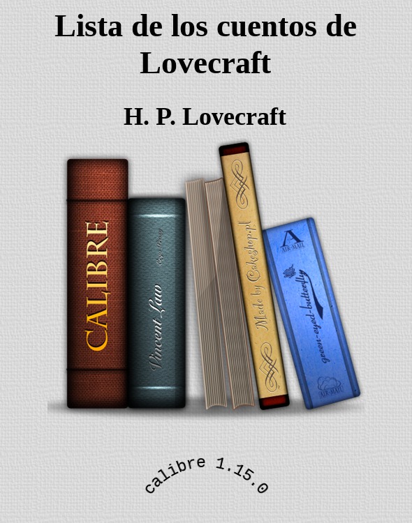Cover of Lista de los cuentos de Lovecraft